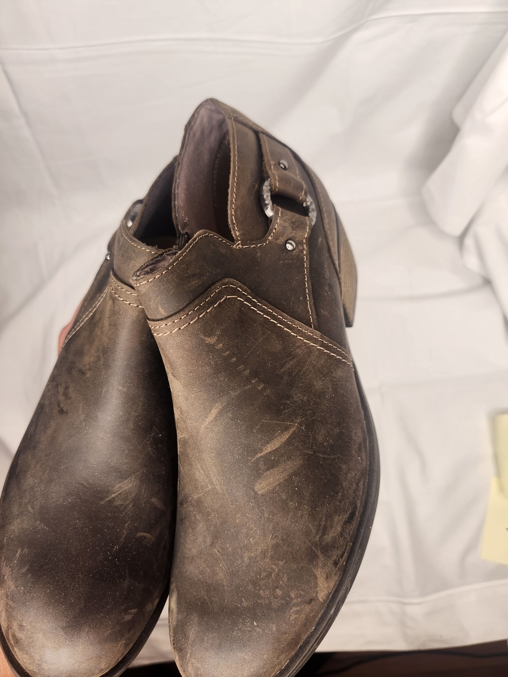 Clarks Men's Dark Brown Leather Ankle Boots
